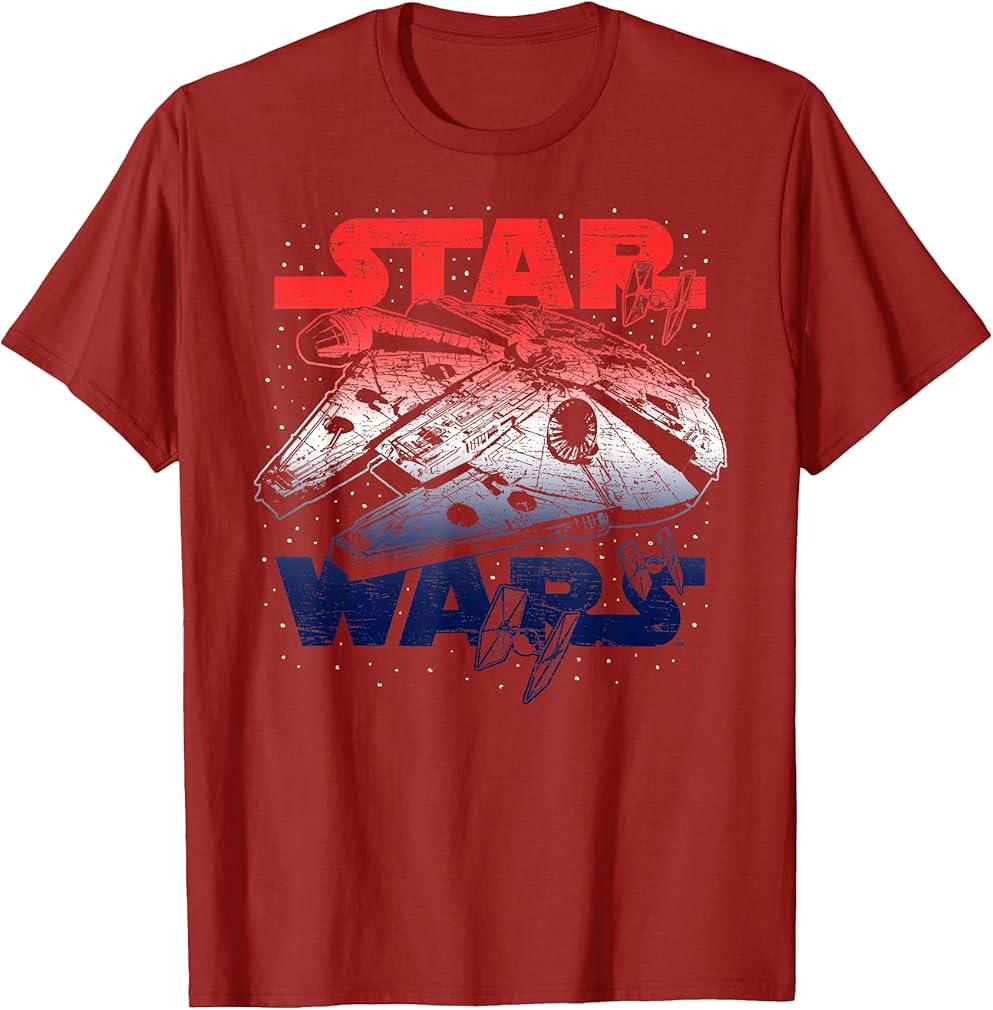 Falcon July 4th Red White &amp; Blue Graphic T-Shirt T-Shirt