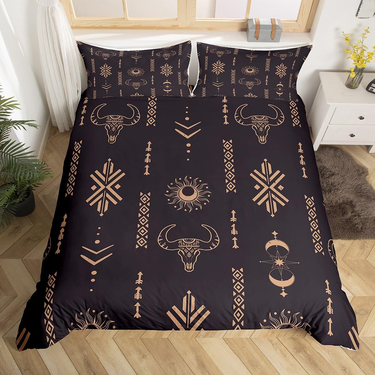 Feelyou Kids Duvet Cover Fox Print Bedding Set 3D Animal Theme Comforter Cover for Boys Girls Children Teens Bedroom Decor Nature Woodland Fox Bedspread Cover Twin Size with 1 Pillow Case