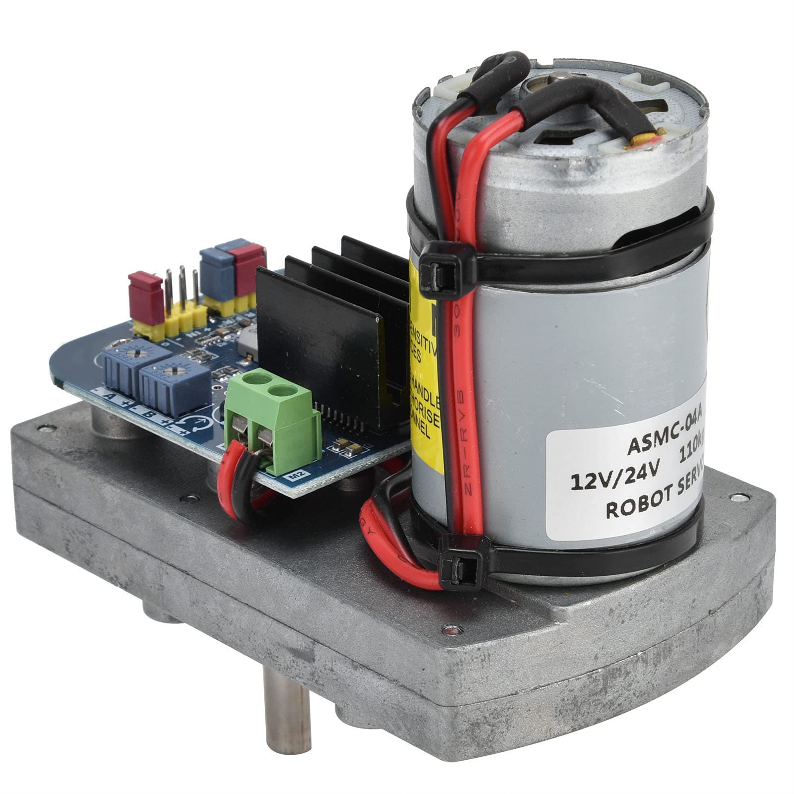 Servomotor, Servomotoren mit hoher Torsion 300° Drehwinkel 12V ~ 24V Aluminiumlegierung für Modellflugzeug-Funkfernbedienung