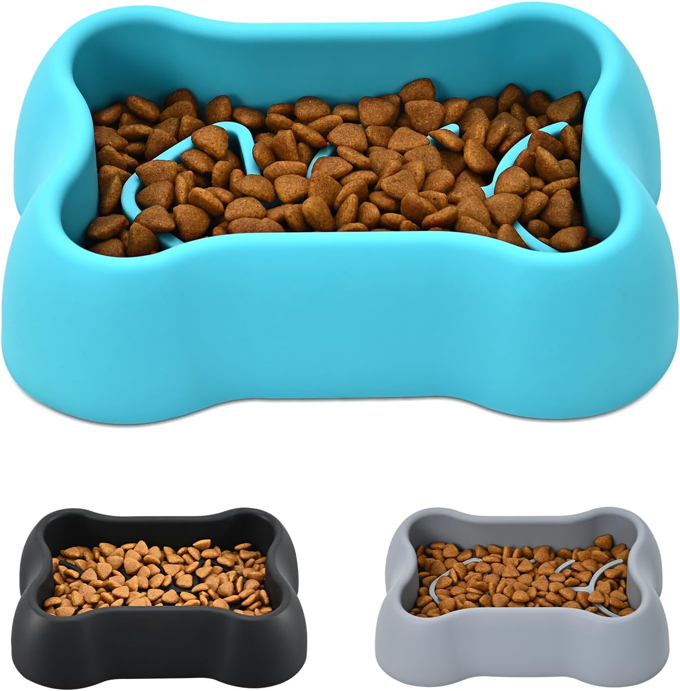 SWZYOR Slow Feeder Dog Bowl,Slow Down Feed Cat Feeding