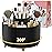 fanado 360 Rotate Makeup Brush Holder Organizer, Makeup Organizers Countertop, Makeup organization and Skincare Storage with Gift Box Packing for Vanity, Desktop, Bathroom (Black)