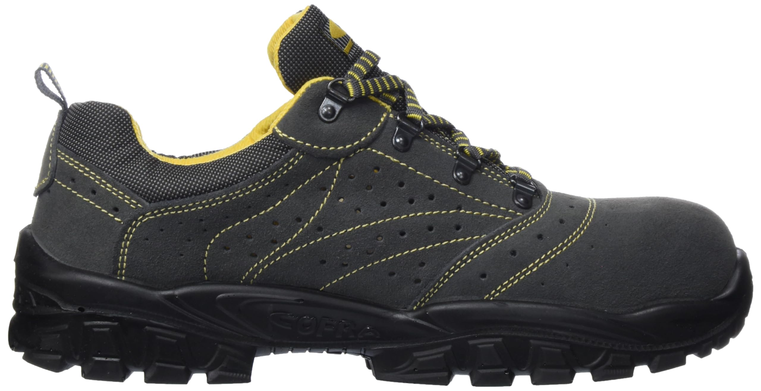 Cofra NT090-000.W47 NEW TIGRI S1 P SRC Sicherheitsschuhe, Anthrazit/Gelb, Größe 47