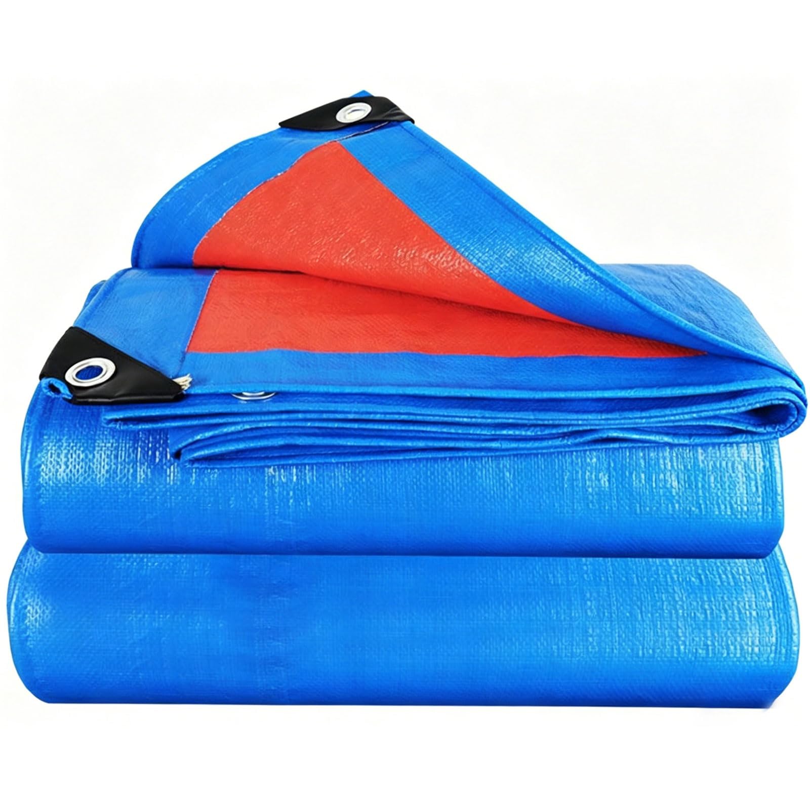 Waterproof Tarpaulin 470 x 590 cm UV Resistant, Pe Material, Lightweight Tarpaulin Cover Sheet 120 G M², Reinforced Corners for Garden Furniture Camping, Blue