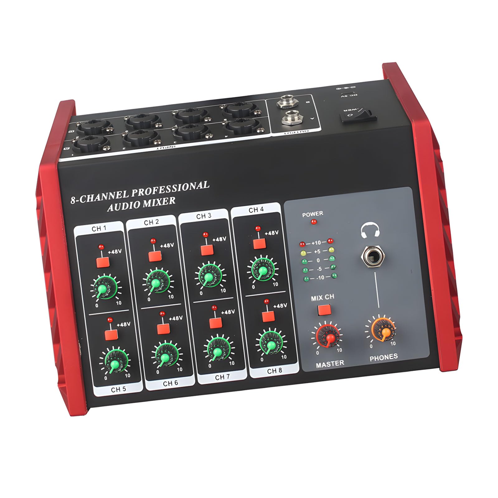 Combinador de sonido de concierto de 8 canales con marco de metal de alta calidad, plan transportable para músicos, técnicos de eventos, combinador de metal para conciertos