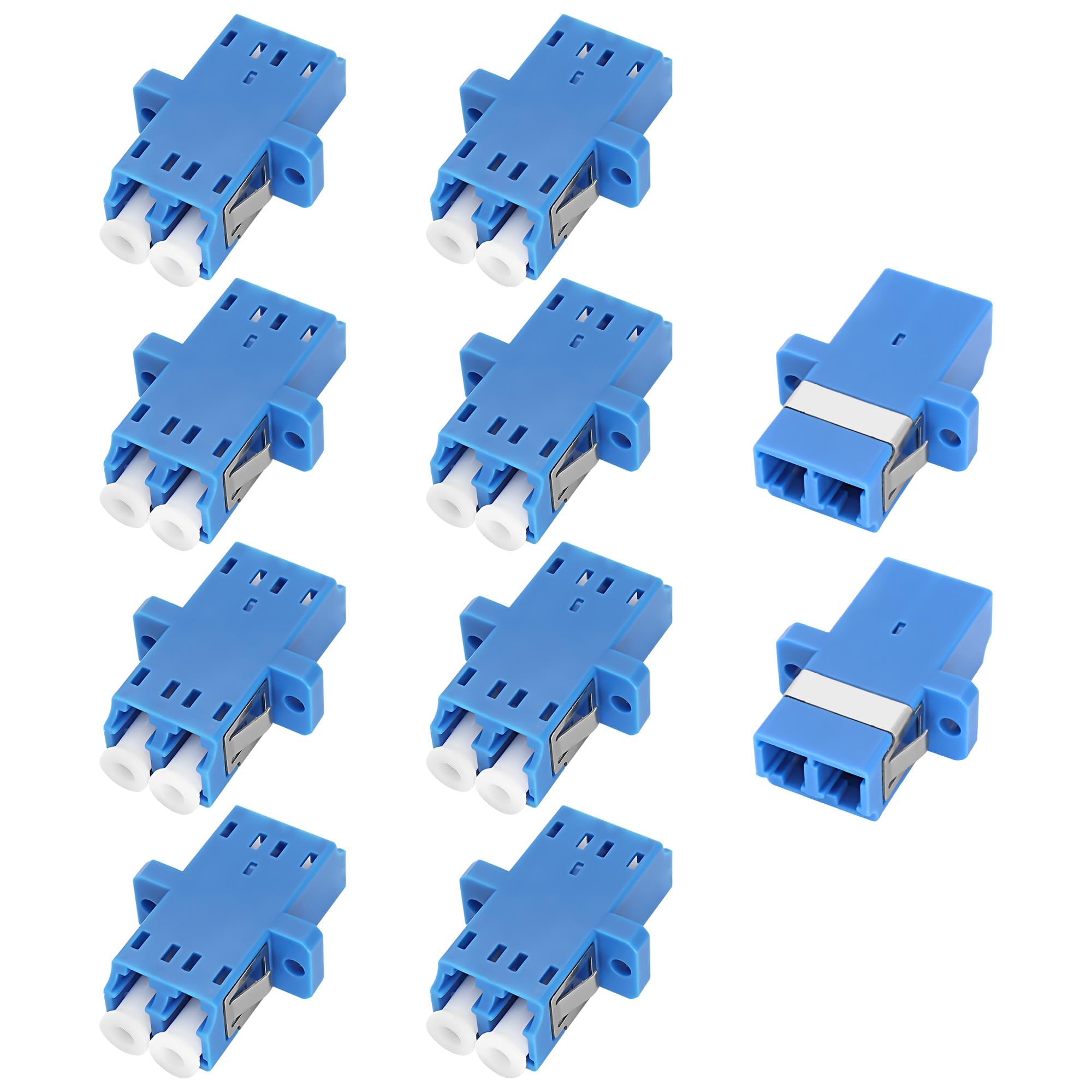 XMSJSIY LC Connettore LWL Adattatore Duplex LC/UPC Spina Estensione per Rete Internet - 10 PCS