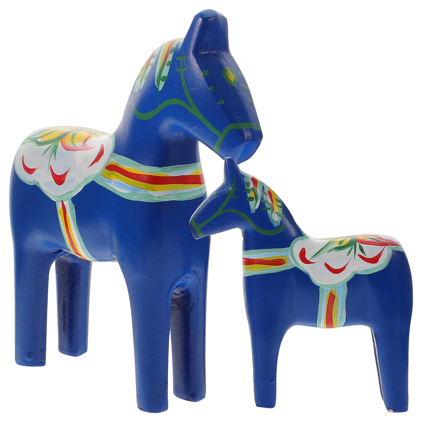 Cheval en bois bleu pour chambre d'enfant, la déco parfaite pour fille et garçon