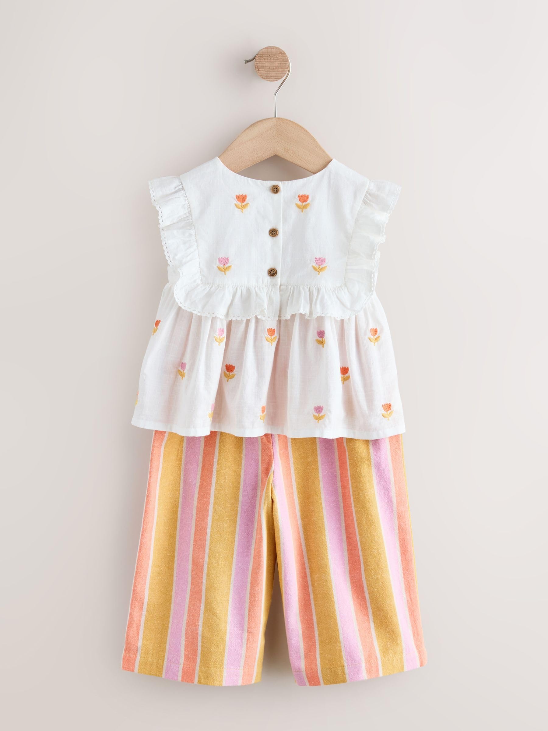 NEXT Niñas Conjunto de blusa y pantalones