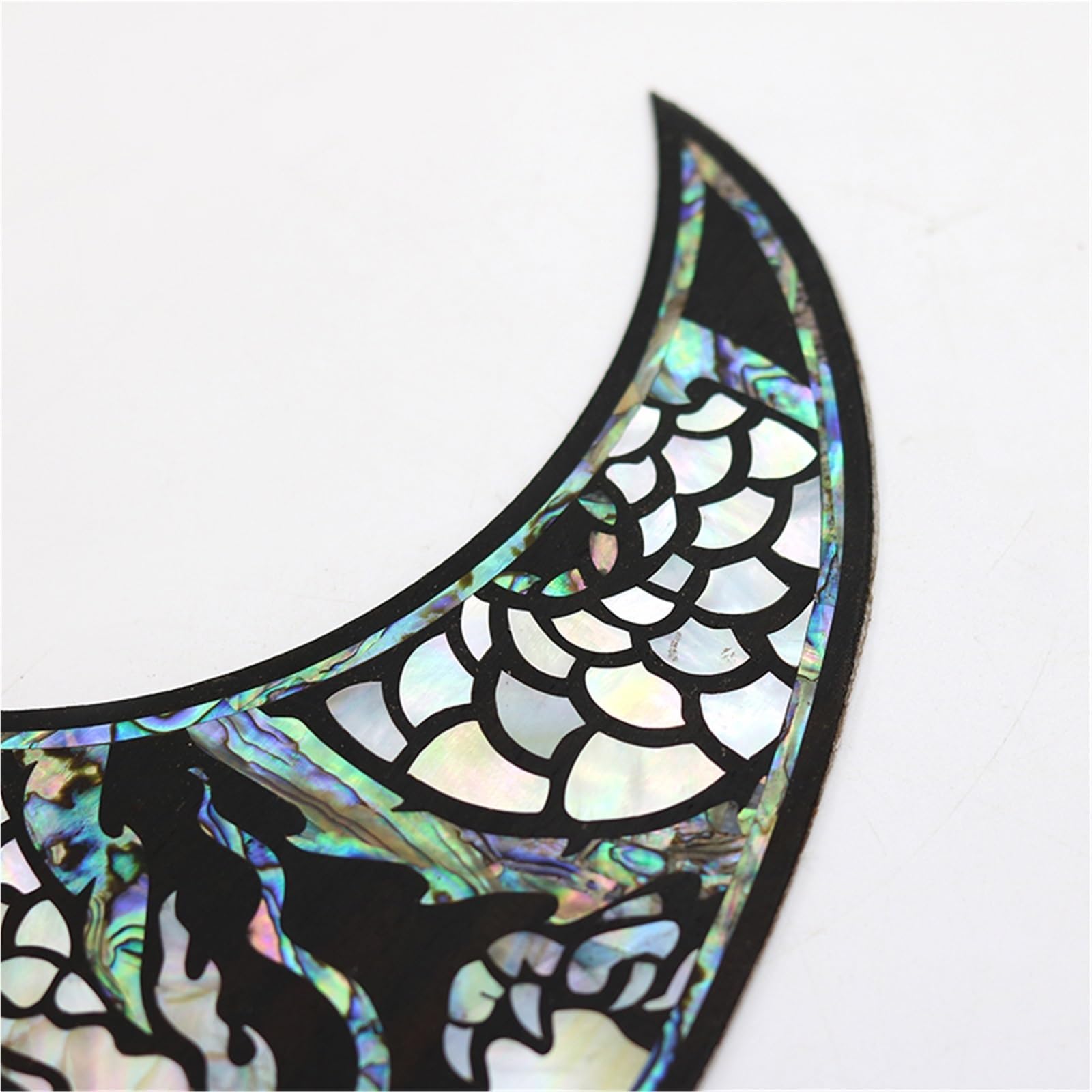 Profesjonalny Pickguard Do Gitary Akustycznej Drewniana Płytka Maskująca Akcesoria Do Gitary Fornir 41 Cali Palisander Inkrustowany Kolorowymi Muszlami