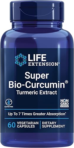 Life Extension Super Bio Curcumin - Cápsulas de curcupina Bcm-95 400 mg, 100 unidades, 00407, 1