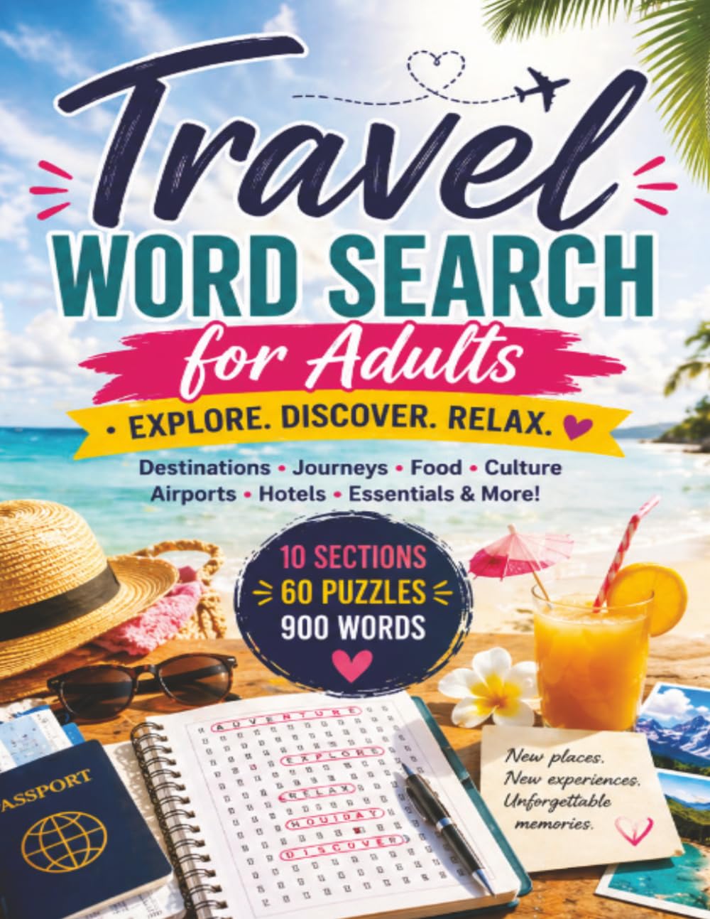 Travel Word Search for Adults: Explore Cities, Journeys, Food, Culture, and Relaxing Travel Experiences