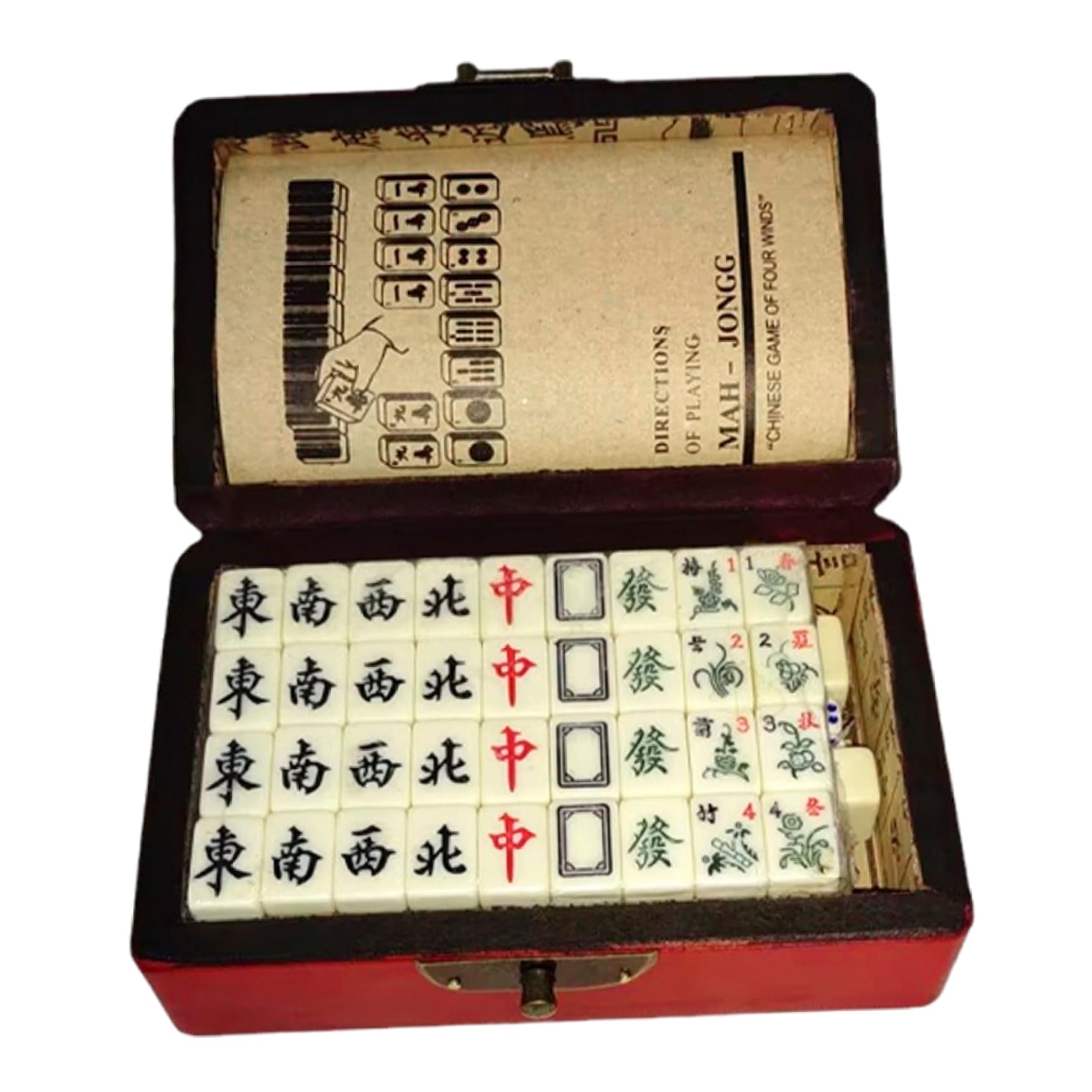 Mini mahjong set complet avec etui de transport pour ne plus abimer vos jeux
