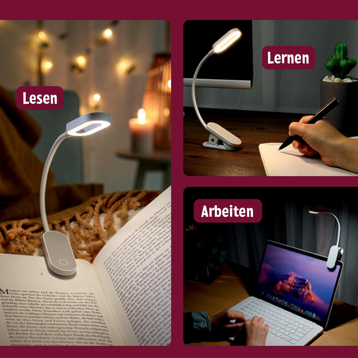 UKCOCO studie lichten tafellamp boek lampen studie lampen boek leeslamp