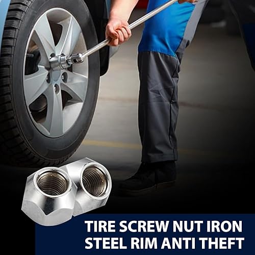 Miniatura 6 de gunhunt 10 piezas de repuesto de tapones de tuerca de neumático de automóvil de 12 a 20 pulgadas, tornillos de metal antirrobo, accesorios