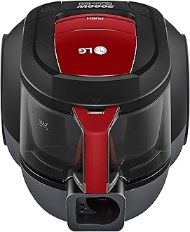 LG VC5420NNTR 2000W Vacuum Cleaner, 1.5 Liter Dust Conatiner Capacity, Black/Red
