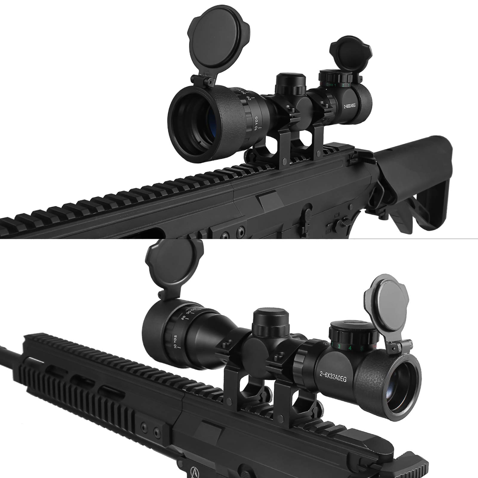 Amazon.co.jp: Scoking RG Illuminated ライフルスコープ2-6×32AOEG