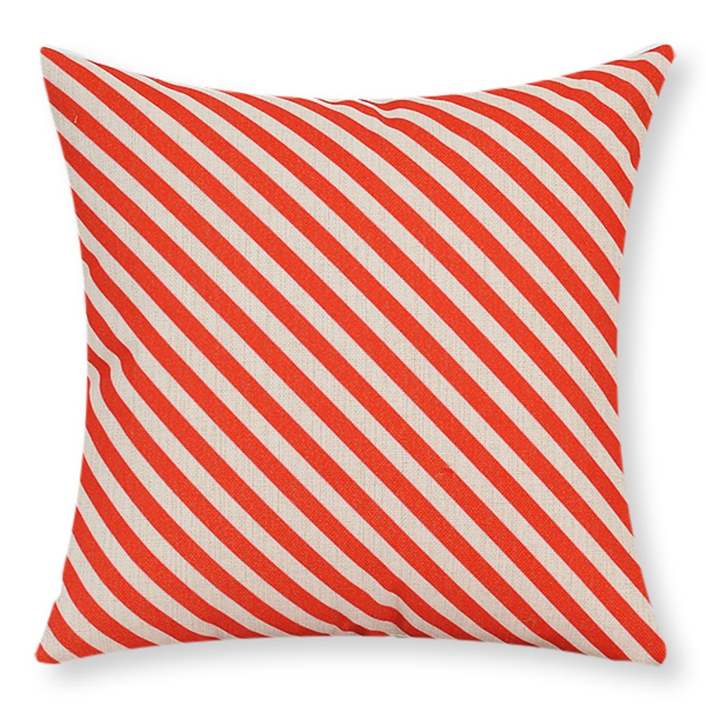 Coussin lombaire bureau 60x60 cm oreiller en coton géométrique sable