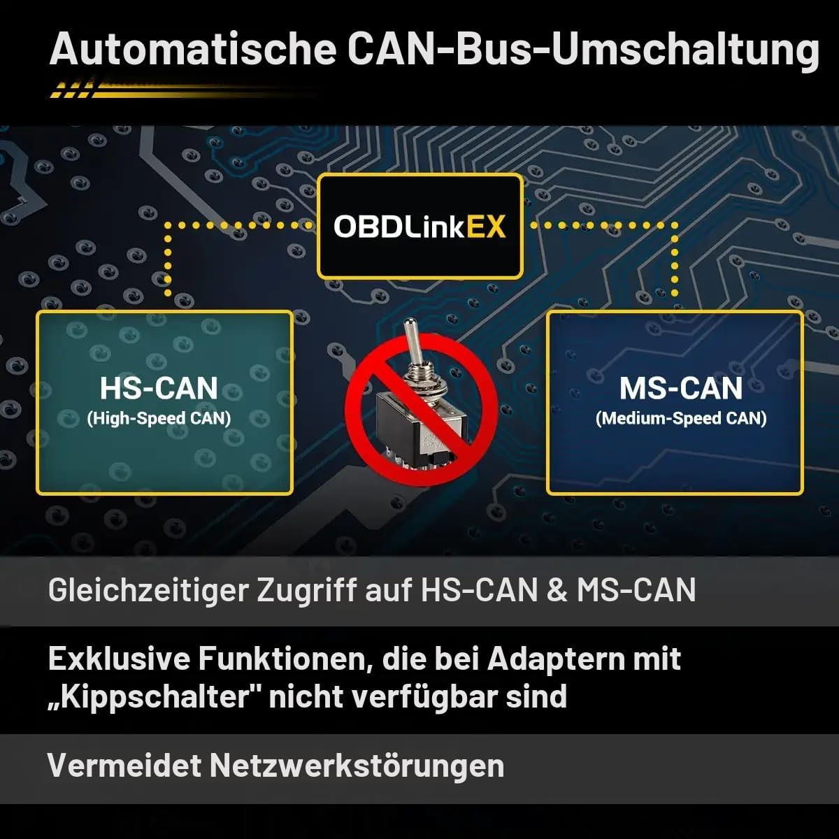 OBDLink ScanTool EX USB – Professionelles Auto-Diagnosegerät für mehrere Marken, batteriebetrieben – kompatibel mit OBD2/RenoLink/ForScan/MultiECUScan, Windows 10