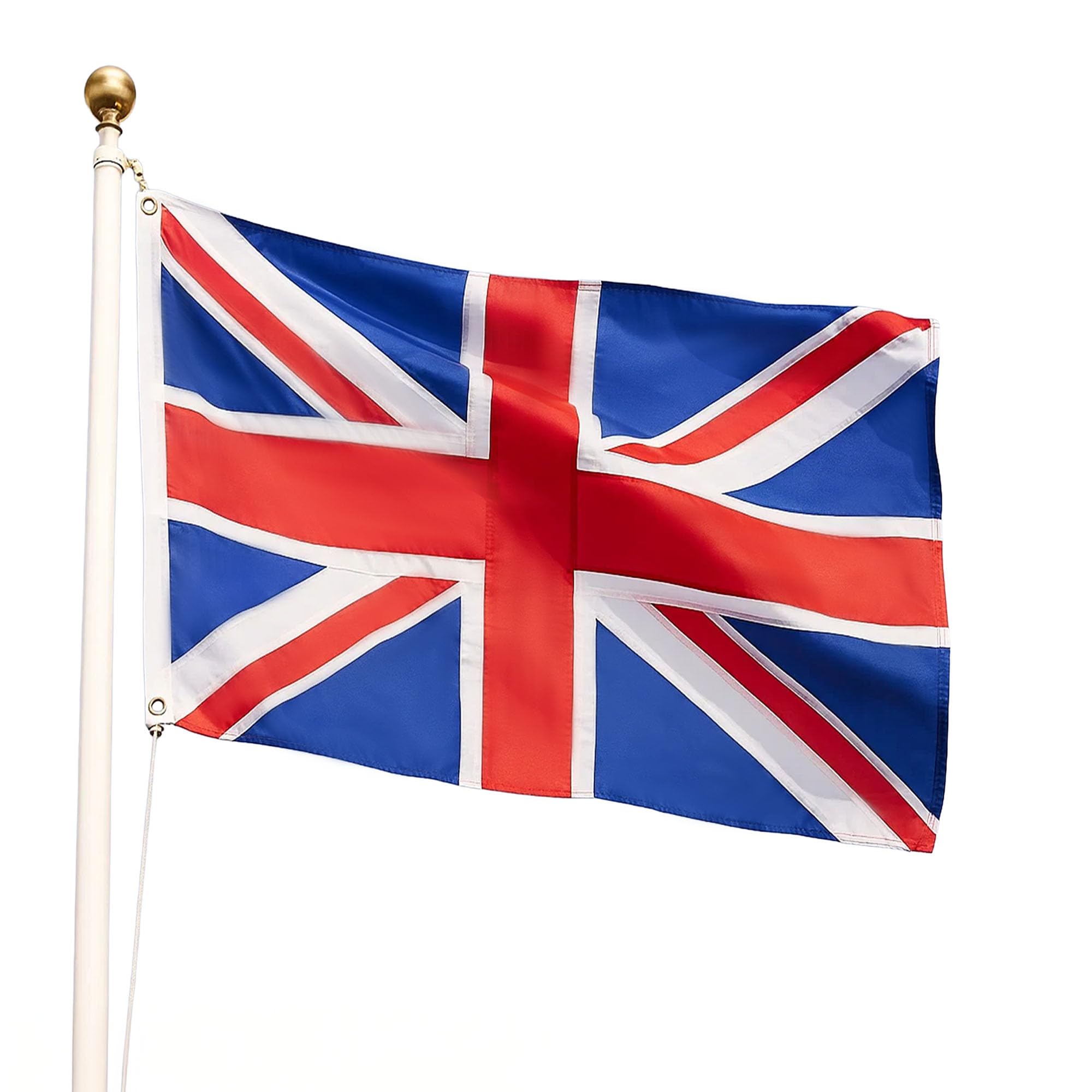 CIKLCIX Union Jack Flags 3ft x 2ft, Great Britain Flag, Weatherproof and Durable UK Flag in Sturdy 210D Oxford Fabric with Brass Eyelets, Ideal for Garden, Home and Celebrations (3 ft x 2 ft)