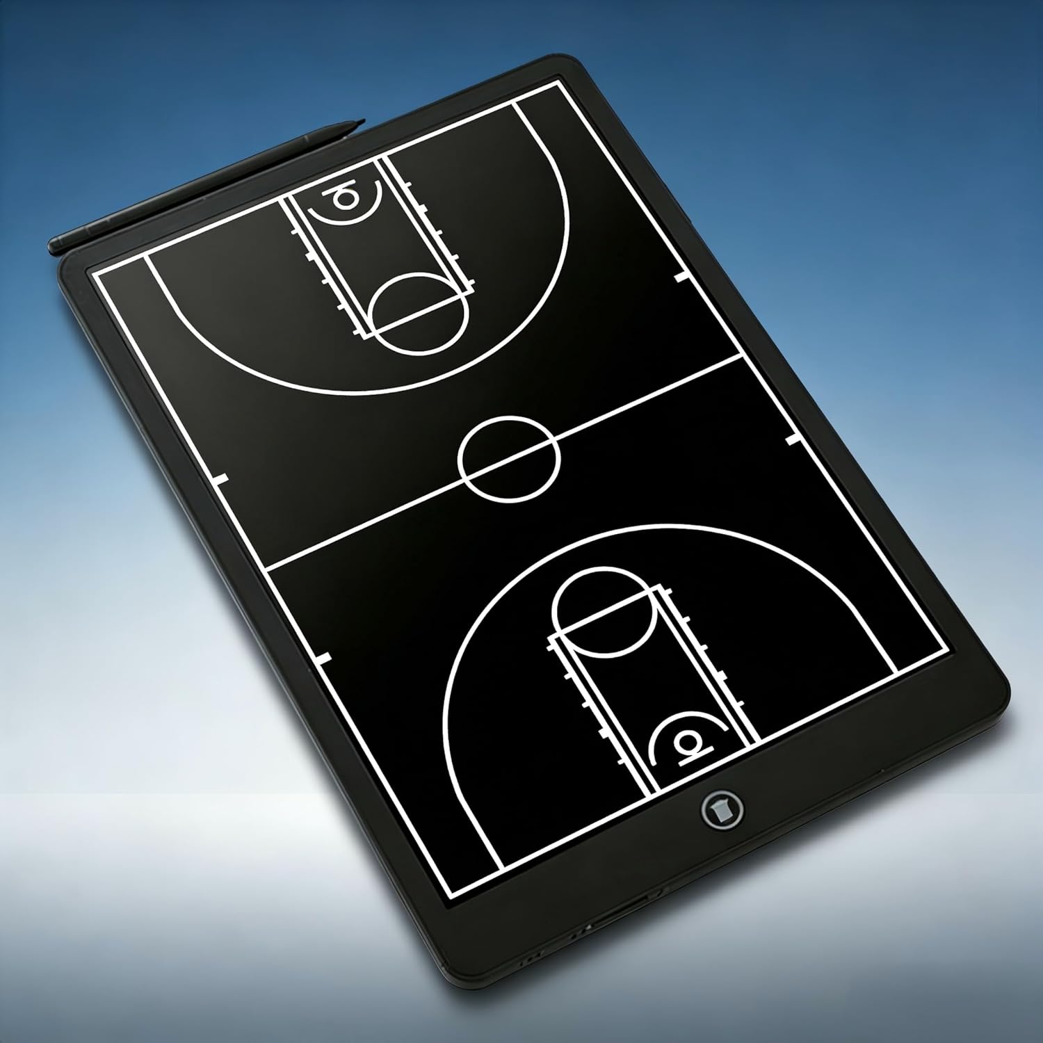 Basketball Coaching Board, 16 Inch LCD Coach Clipboard, Basketball Marker Training Equipment Accessories with Pen