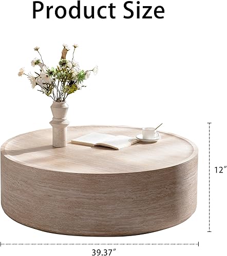 Miniatura 126 de Mesa de centro rústica marrón para sala de estar, mesas centrales rectangulares, moderna y elegante mesa de cóctel de madera para oficina en casa -