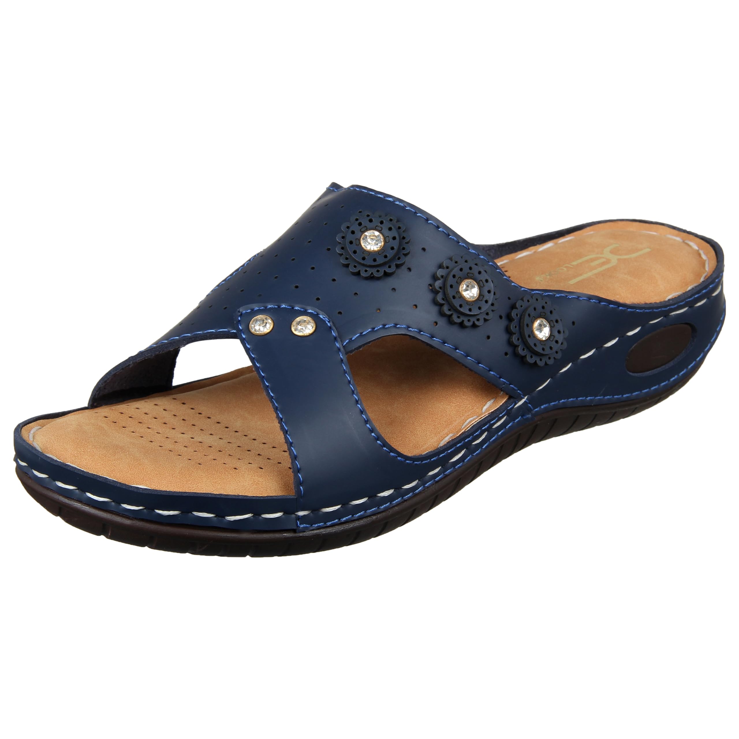 XE Looks Navy Blue Stylo Slippers Flip Flop For Women (B07MN83WZX) Amazon Price History, Amazon Price Tracker