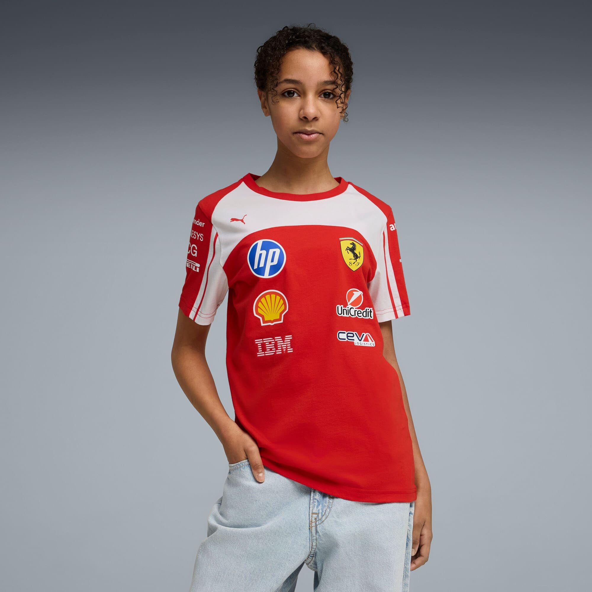 PUMA Scuderia Ferrari F1 2026 Camiseta del Equipo para niños - Rojo