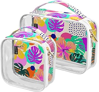 Sinestour Monstera Circles - Neceser transpar...