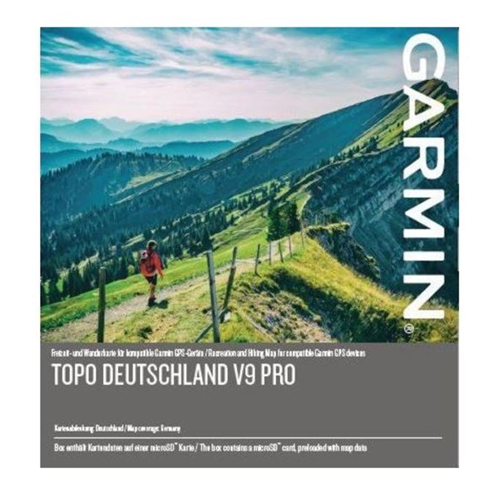 Garmin TOPO Germany v9 PRO Carte de randonnée vélo, géocaching, ski, randonnée Allemagne