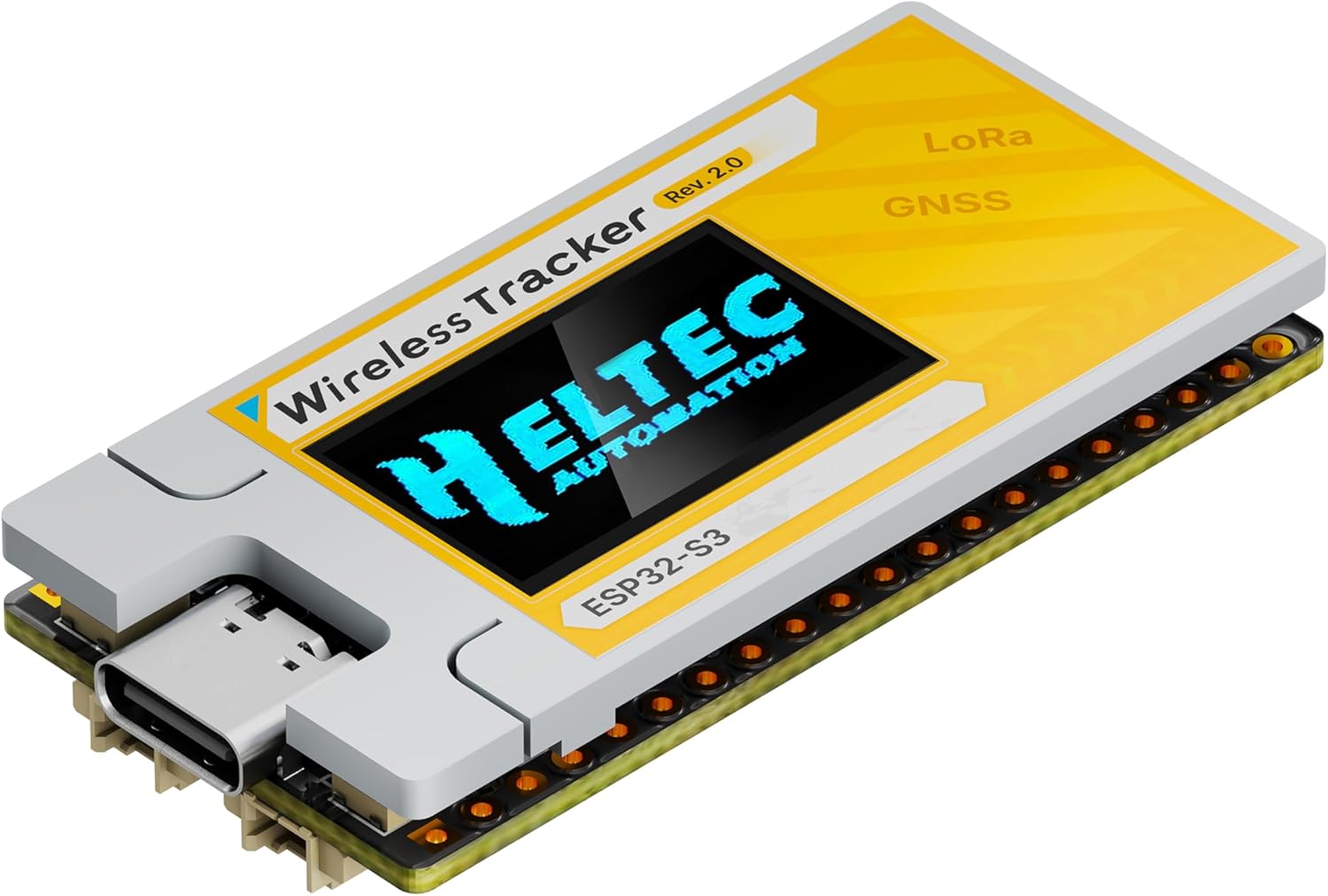 ESP32 Wireless Tracker V2 with SX1262, UC6580 GNSS, Wi-Fi & Bluetooth, Meshtastic, MeshCore and LoRaWAN Compatible for Asset Monitoring, Industrial & Outdoor Applications