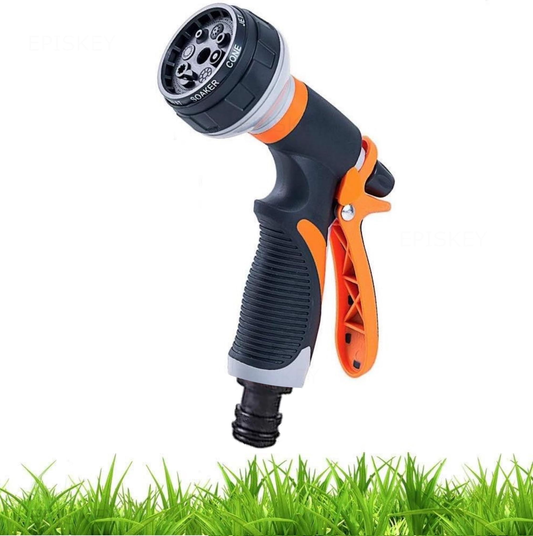 Leafly Garden Hose Nozzle Heavy Duty Hose Spray Gun 8 Way High Pressure Hand Sprayer Spray Nozzle for Watering Lawn Car Washing Pet Bathing Sidewalk Cleaning (8STAR) (B0D819CLZK) Amazon Price History, Amazon Price Tracker
