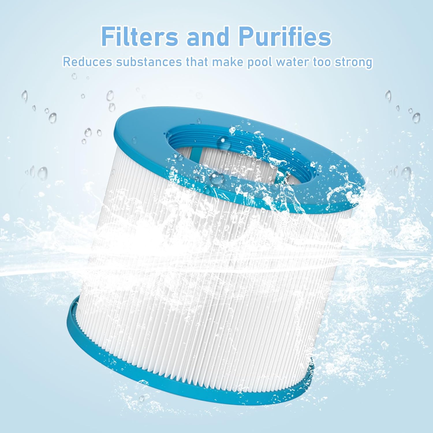Hot Tub Filter Replacement Cartridges Compatible with All RELXTIME Hot Tub, ALEKO Hot Tub, Wejoy Hot Tub Aquaspa, Spa Filters for Hot Tub Screw On, Pack of 10 - Image 5