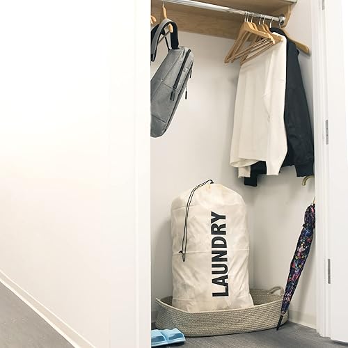 Miniatura 9 de Bolsas de lavandería lavables con cordón, paquete de 2 unidades, extra grandes, resistentes, para dormitorio universitario, ropa sucia, bolsa de