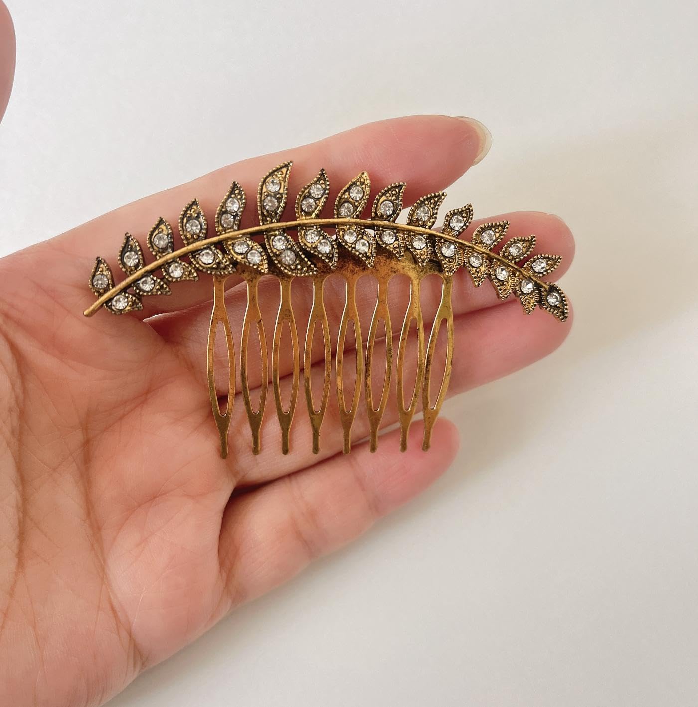 Vintage Metal Hair Comb Set - 3pcs Ornate Filigree & Floral Design Retro Hair Clips Accessories for Women and Girls, Perfect for Weddings, Parties, and Daily Wear