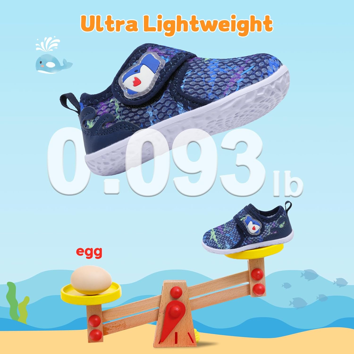 JOINFREE Baby Water Shoes Toddler Boys Girls Sandals Baby Lightweight Beach Swim Pool Shoes Kids Barefoot Quick-Dry Auqa Socks Infant First Walking Shoes - Image 3