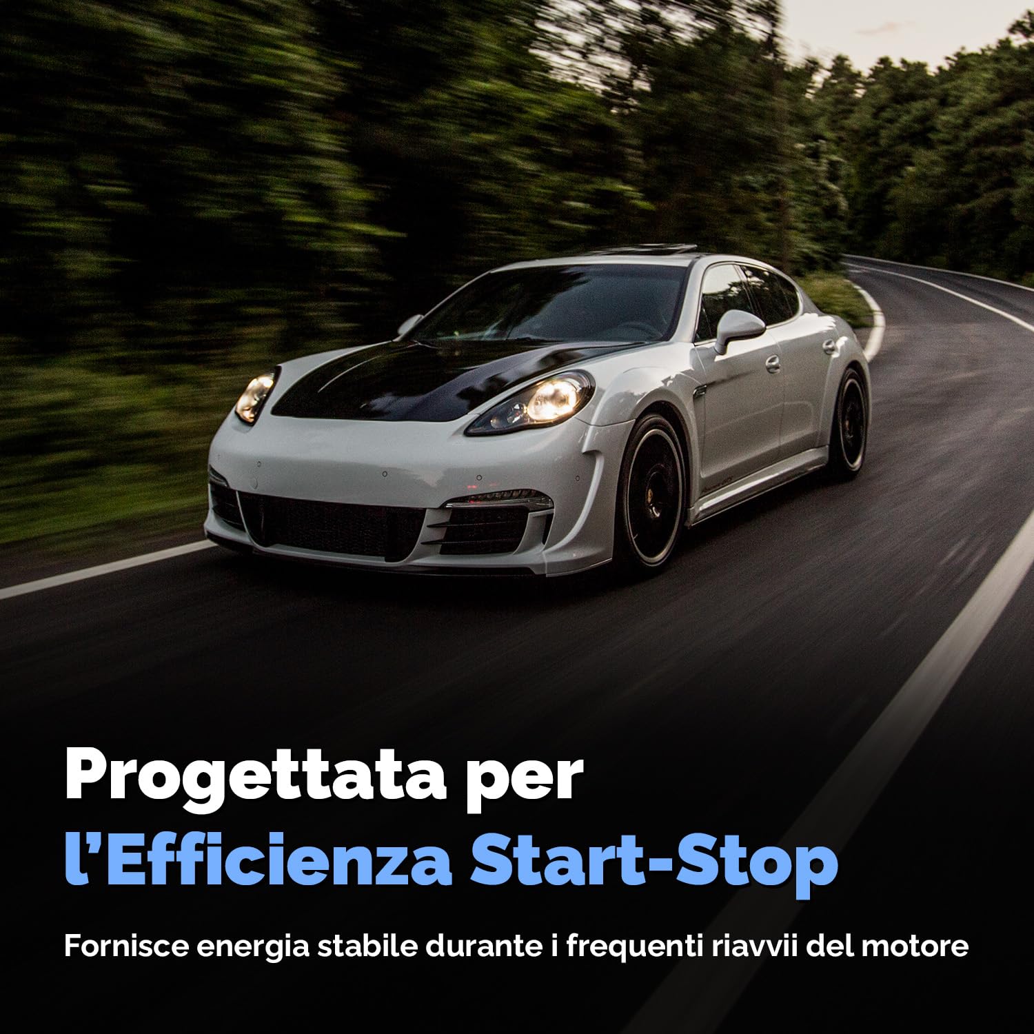 Electronicx Batteria Auto AGM 105Ah 12V – batteria di avviamento 950A EN, AGM 105 Ah, esente da manutenzione, sigillata, resistente alle vibrazioni, compatta, ad alte prestazioni, ideale per auto, SUV