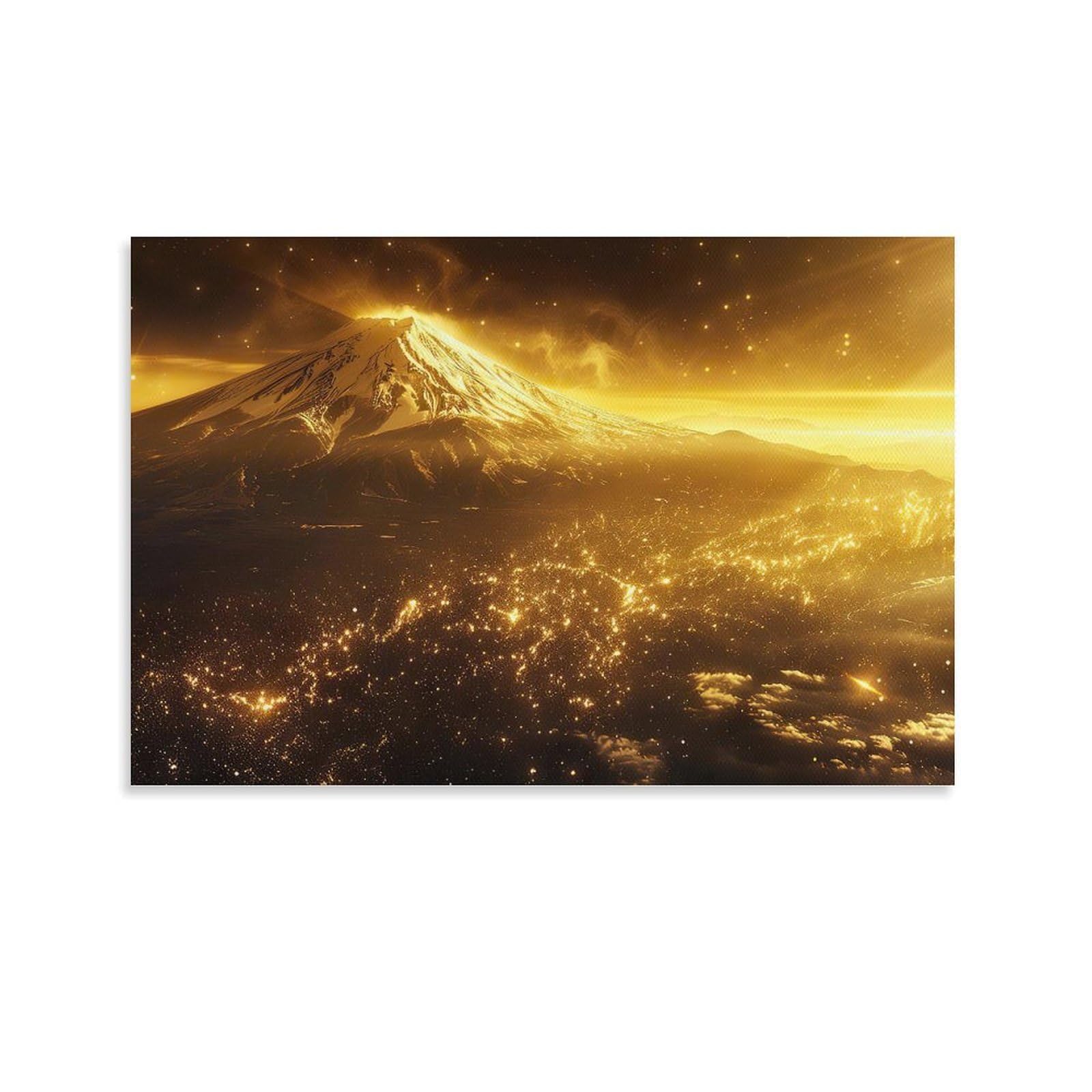 Amazon.co.jp: 和風金の富士金運ゴールド山富士山ふじさん運気開運