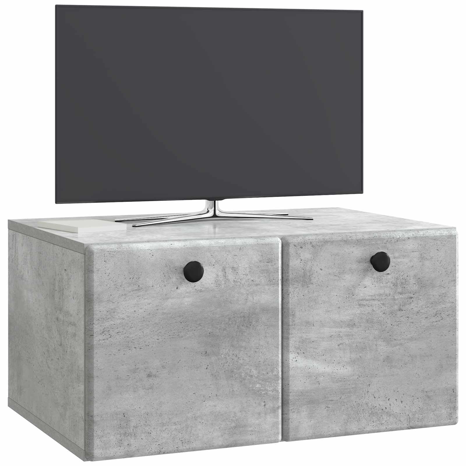 Mobile TV da parete, 59,5 x 41 x 30 cm, grigio cemento