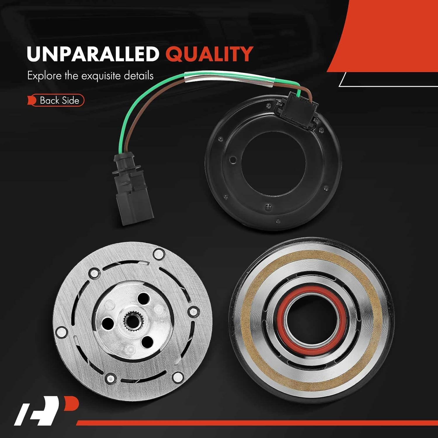 A-Premium Air Conditioner AC Compressor Clutch Kit Compatible with Volkswagen Jetta Passat 2016-2018, Beetle 2015-2017, Atlas 2018, CC 2017, 1.4L 1.8L 2.0L 2.5L 3.6L