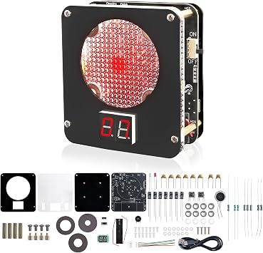 DIY Laser Target Soldering Kit, Build Your Own Electronic Shooting Game with Digital Score Counter, STEM Light Sensor Soldering Project with Adjustable Volume & Brightness,Fathers Day Present