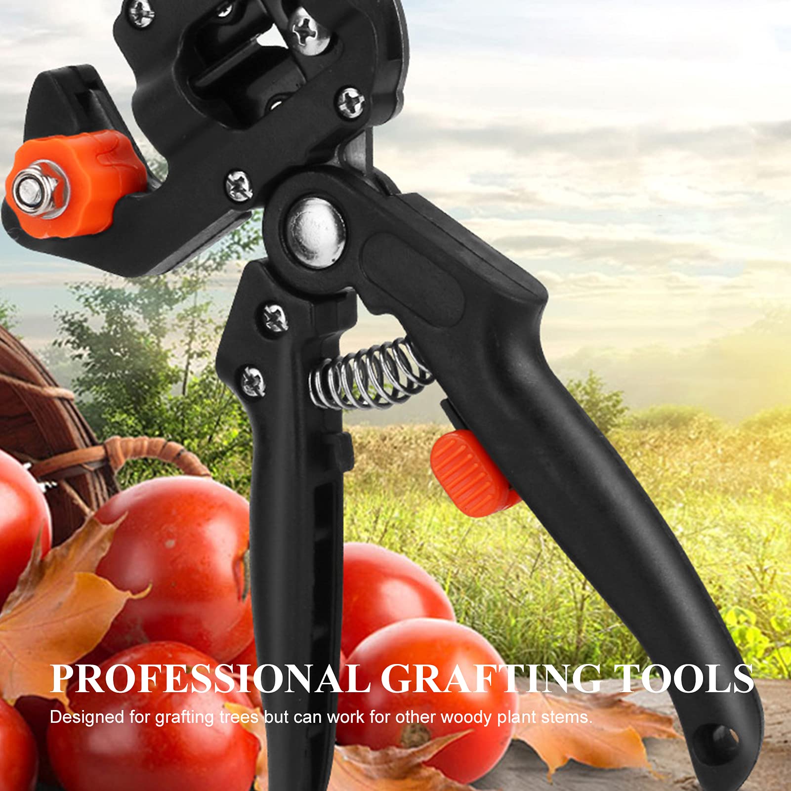 Kit di Utensili da innesto Professionali, Forbici da potatura per Alberi da frutto, Forbici da innesto, Kit di Utensili da Taglio 2 in 1 con Set sostituibile