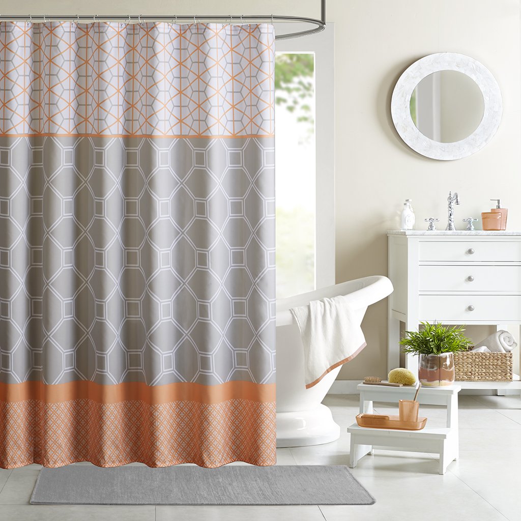 Burnt Orange Shower Curtains Curtains & Drapes 2023