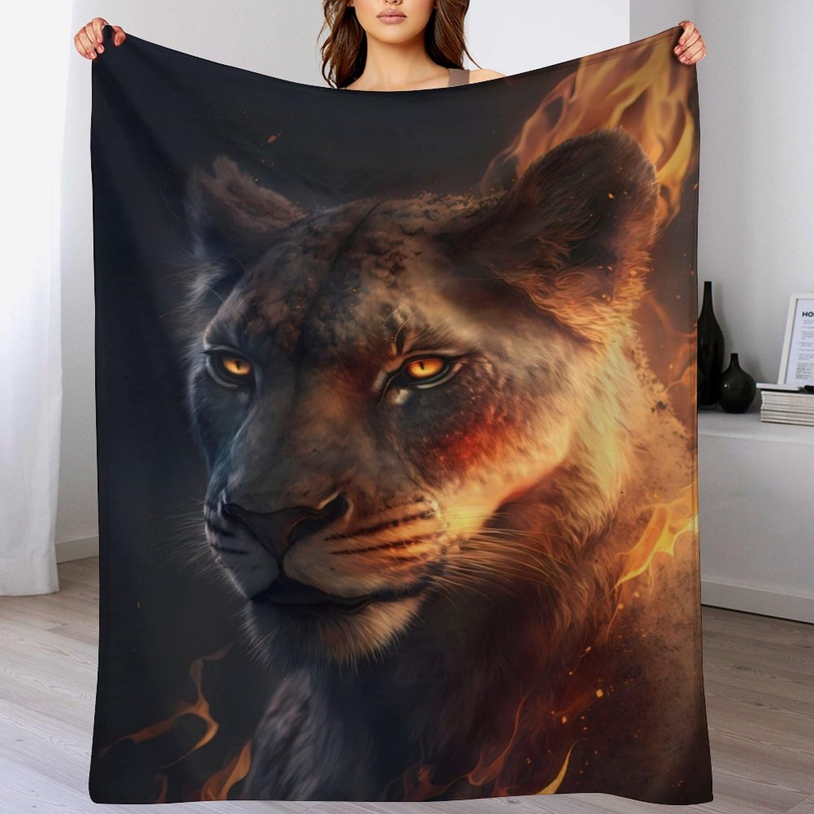 Manta de forro polar de franela suave y cálida (180 x 200 cm) para cama o sofá