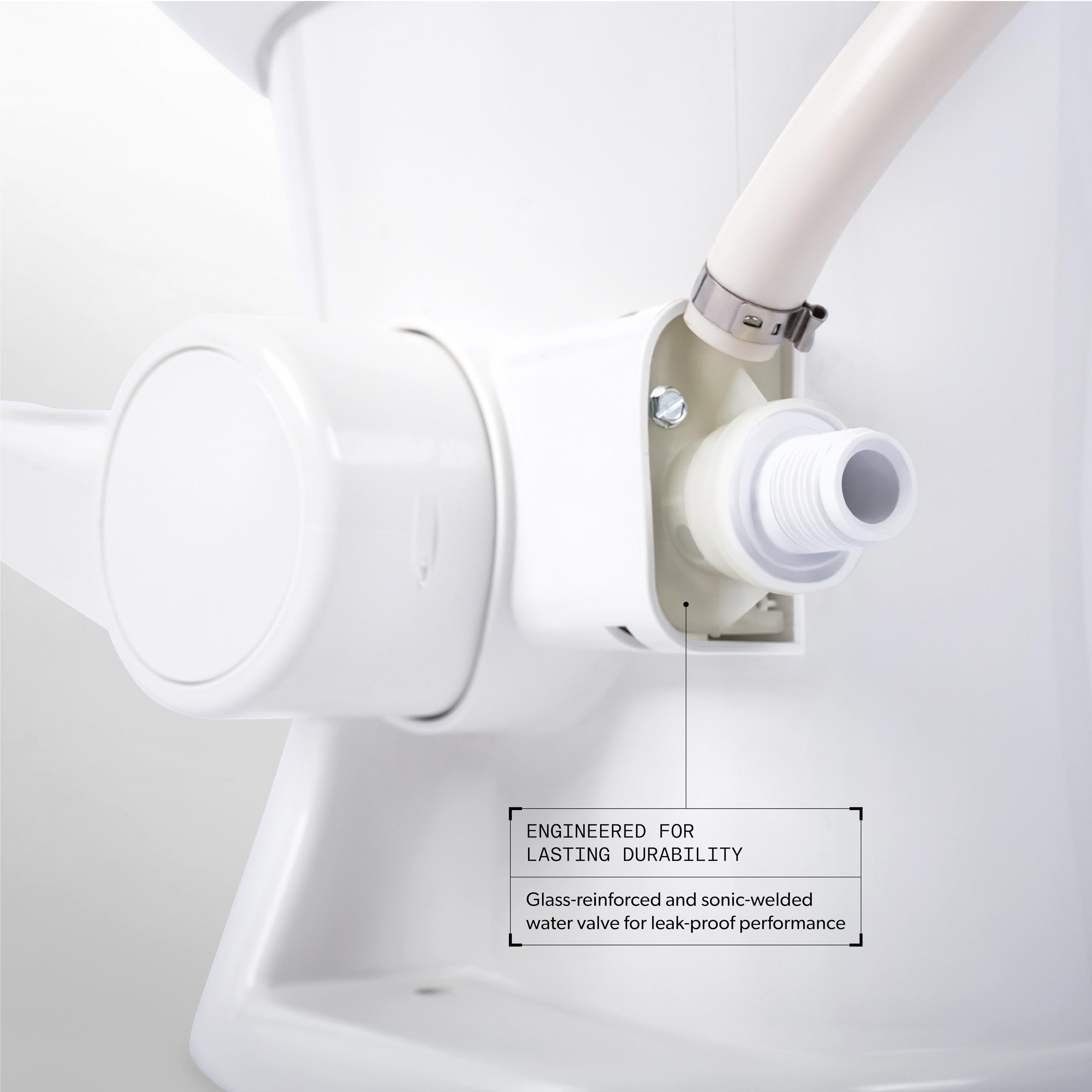 Dometic 385311641 - Kit de válvula de agua original | Para inodoros Dometic y Sealand 300, 301, 310, 320 | Incluye abrazadera de manguera y cierres | Kit compacto blanco para reparación y reemplazo