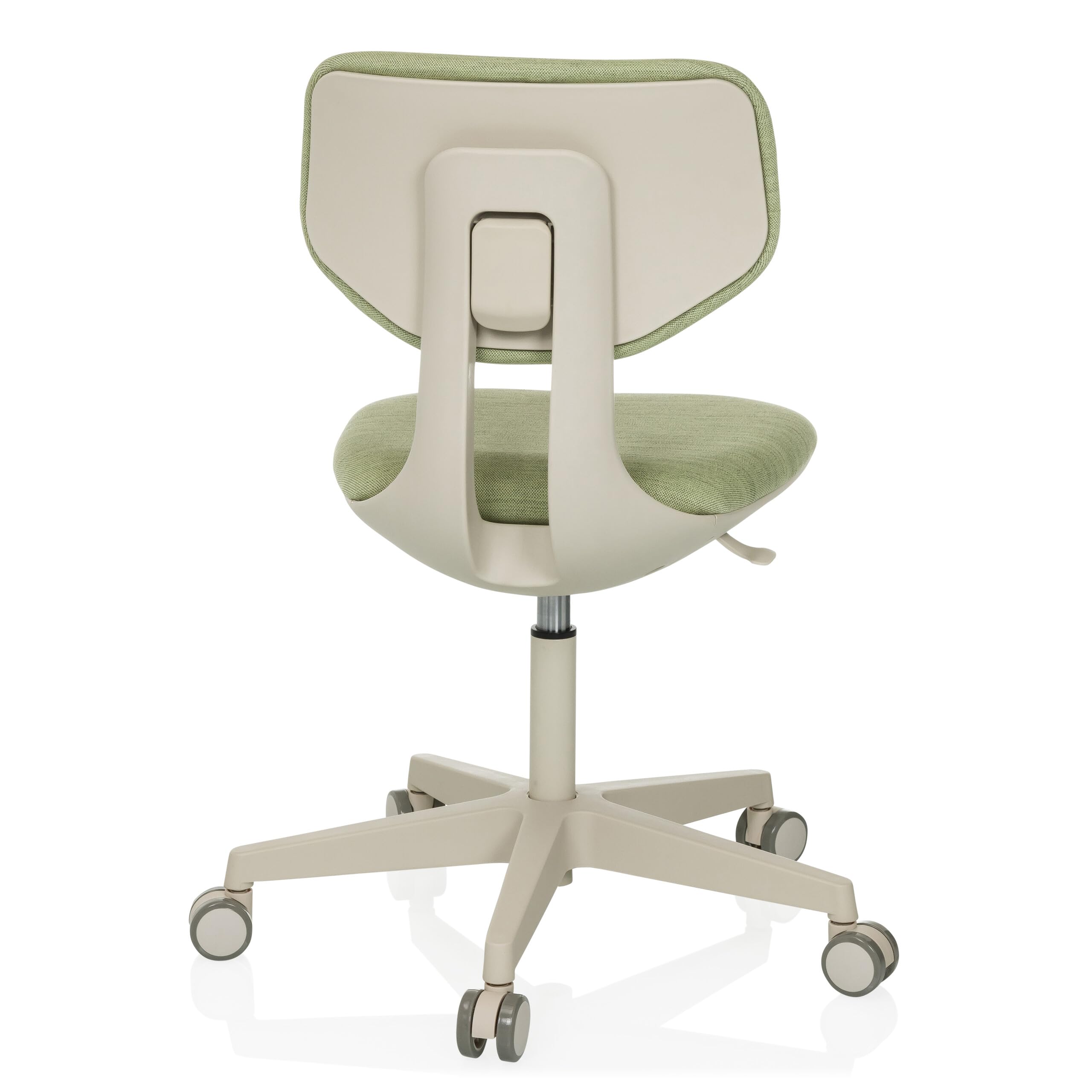 HJH Office sedia girevole per bambini con schienale regolabile in altezza KID CLASSIC Sedia da scrivania per bambini da 6 a 12 anni, verde