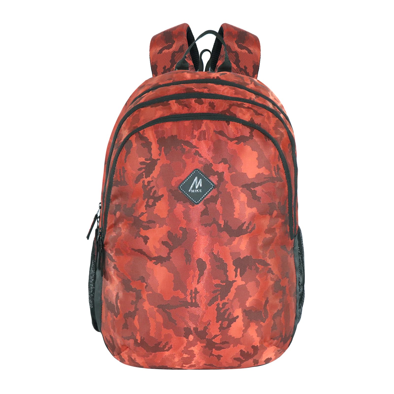 Mike Cosmo Casual 35 litres water resistant light weight laptop 15.6 inch compatible for Men Women Boys Girls Adults, College/School/Office/Travel Bag (Camo Red)-image-46