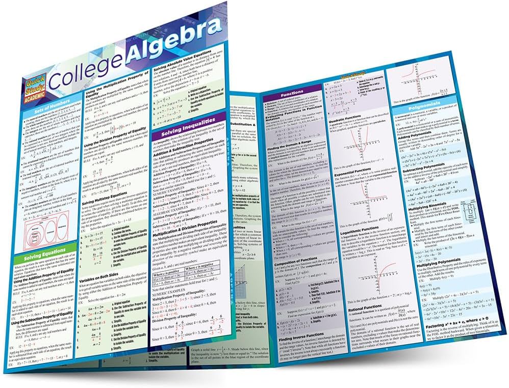 College Algebra (Quick Study Academic)
