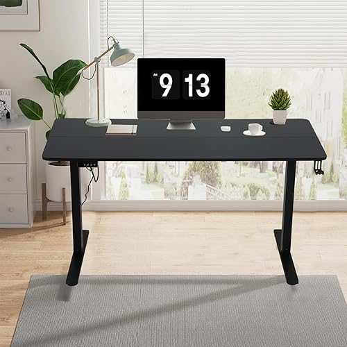 Miniatura 2 de Escritorio de pie, escritorio ajustable de 48 pulgadas para oficina en casa, escritorio de pie con elevación eléctrica, escritorio de pie de altura
