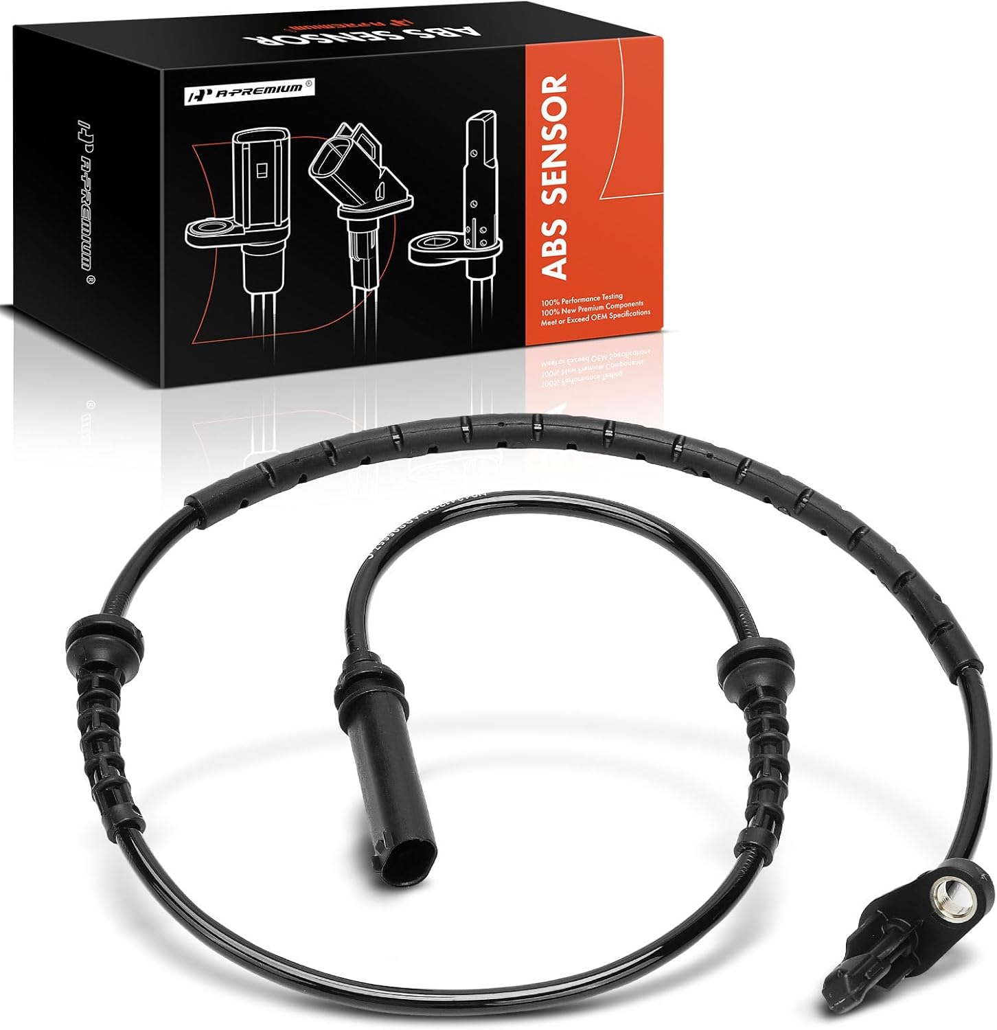 A-Premium ABS Wheel Speed Sensor Compatible with BMW Models - G01 Series X3 2018-2020, G02 Series X4 2019-2020 - Front Driver or Passenger Side, Replace# 34526895657, 6871064