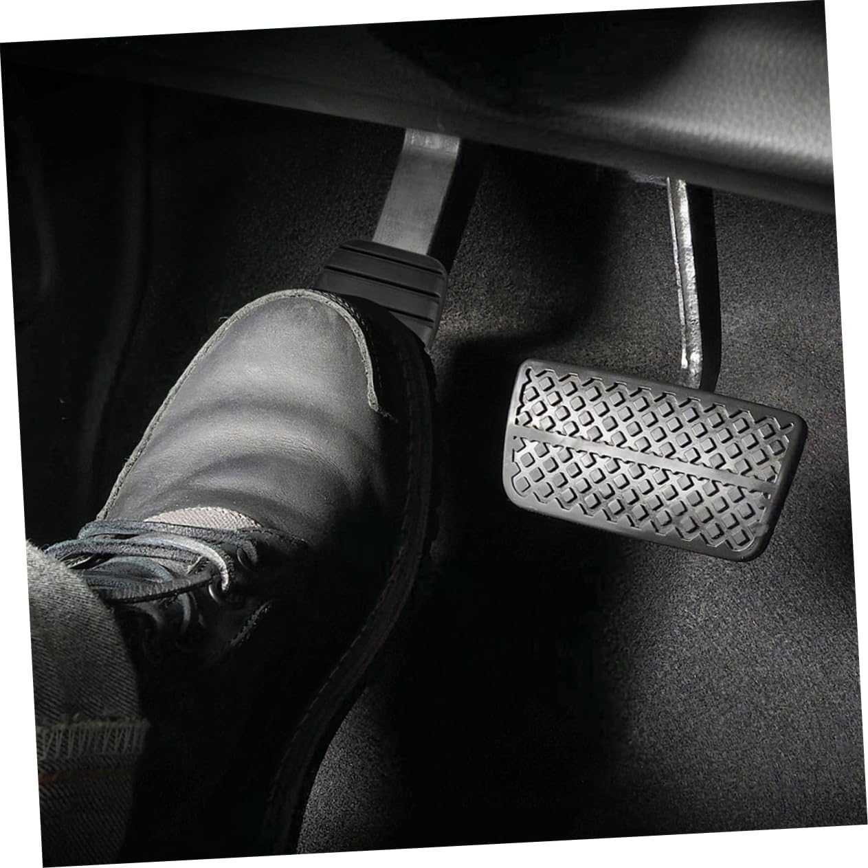 4pcs Non-Slip Rubber Pedal Covers for Brake Clutch Durable Anti-Skid Replacement Pads for Manual Cars Easy Installation Noise Reduction Compatible with Various Models