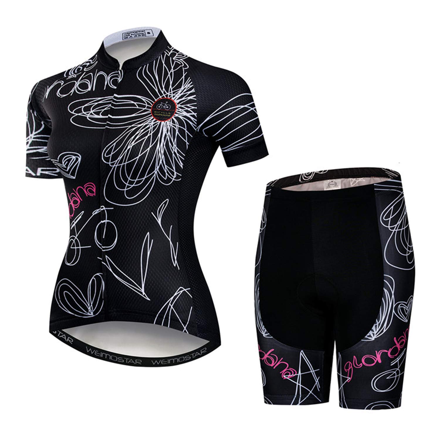 Women's Cycling Clothing Suits Short Sleeve Bike Clothes Road Bicycle Outfits Summer Ladies Cycling Jersey Sets CD57